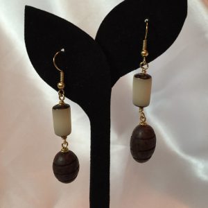 Earrings made with