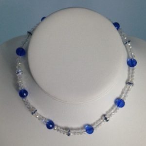 Crystal and Silver Plate Necklace for Children