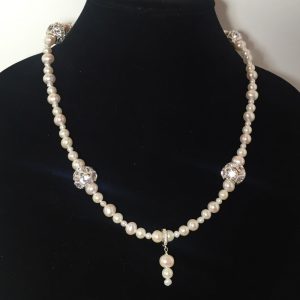 Pearls and Crystals necklace