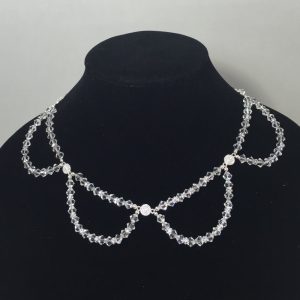 Necklace made with crystals and silver
