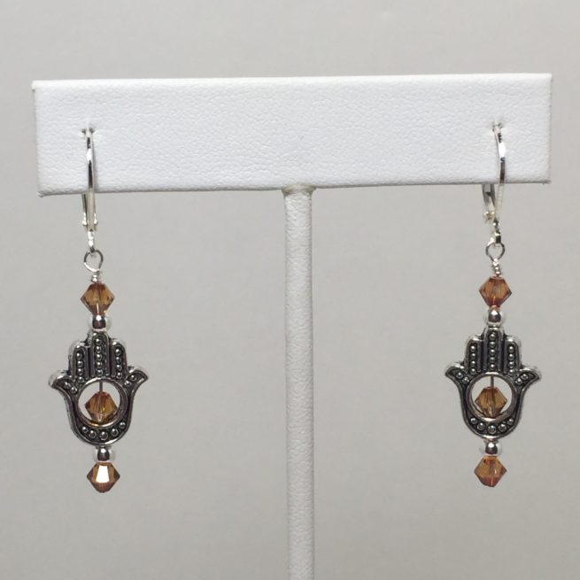 Earrings made with Swarovski Crystals and Sterling Silver