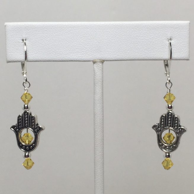 Earrings made with Swarovski Crystals and Sterling Silver