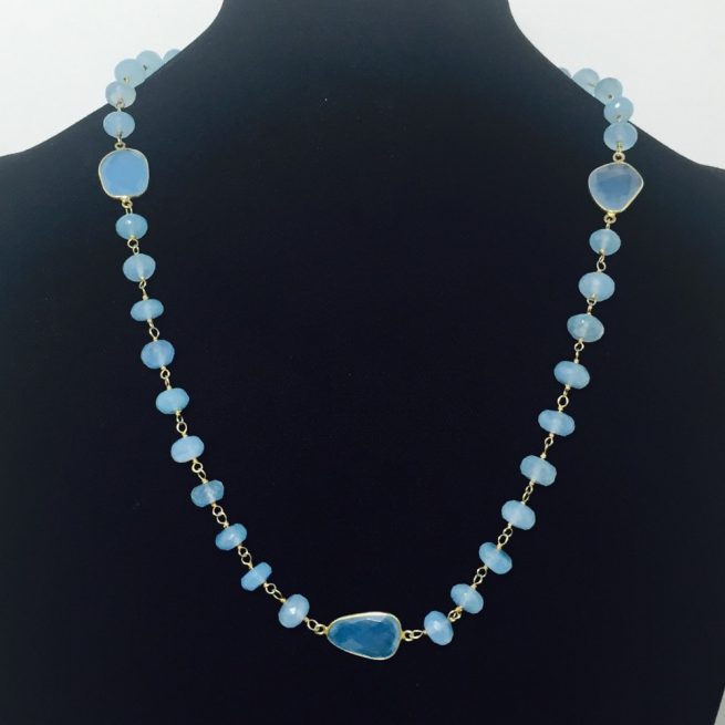 Blue Chalcedony Necklace