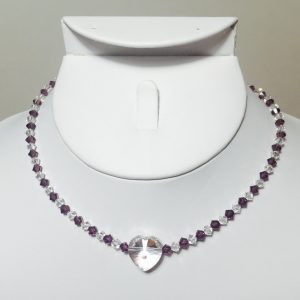 Swarovski Crystal and Silver Plate Necklace