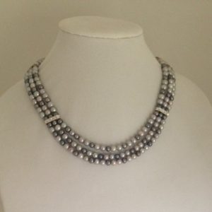 Pearls, Shell and Crystal necklace