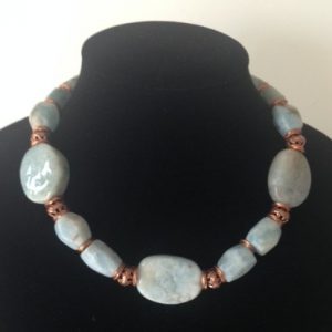 Aquamarine and Copper Necklace