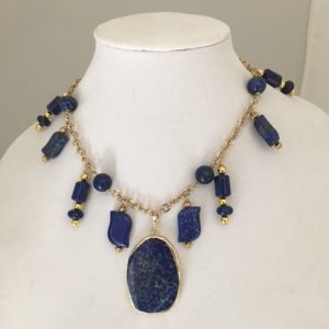 Lapis Lazuli and Gold Necklace