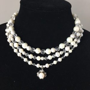Pearl and Crystal Necklace