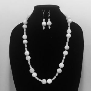 Moonlight and Crystals Necklace and Earrings Set