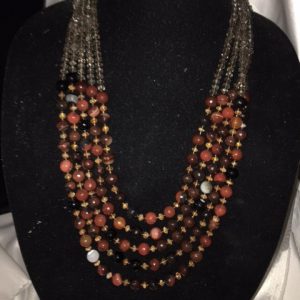 Agate and Crystal Necklace