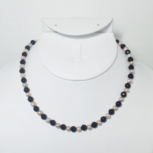 Pearl and Onyx Necklace