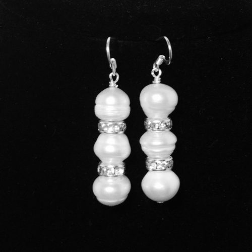 Pearl and Crystal Earrings