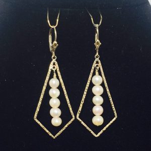 Pearl and Gold Filled Earrings
