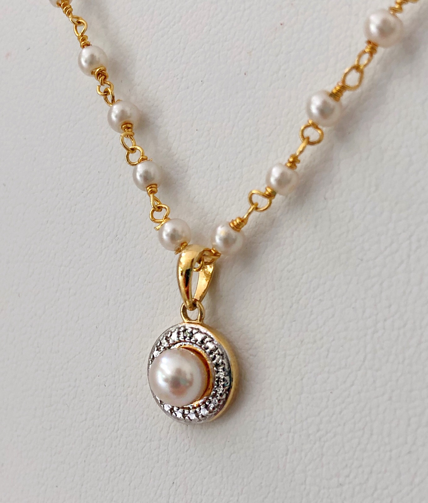 Only Yours Jewelry - Fresh Water Pearl and Gold Plate Necklace